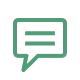 Icon of a speech bubble
